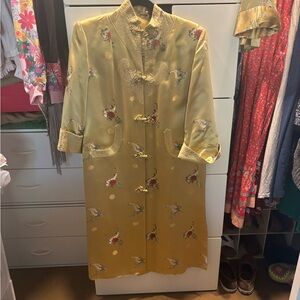 Vintage 1950/1960 Asian Silk long Coat
